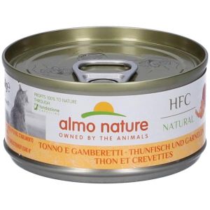 Almo Nature Hfc Natural Cat Cibo Umido Tonno/gamberi per Gatti Adulti Lattina 70g