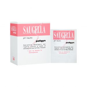 Saugella poligyn cleansing wipes menopause woman 10 pieces