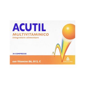 Acutil Multivitamin Energy Supplement 30 Coated Tablets
