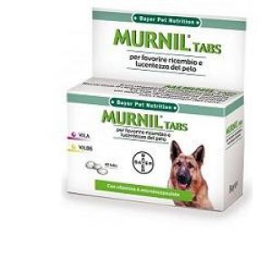 Bayer Pet Murnil Plus Tabs Dog Hair Replacement Supplement 40 Tablets