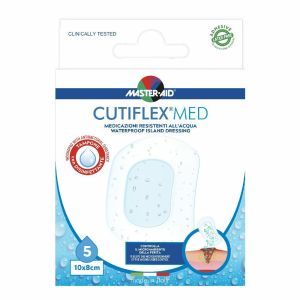 Master-aid Cutiflex Waterproof Medicazione Resistente All'acqua - 5 Medicazioni [10 X 8 Cm]
