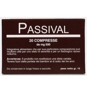 Passival Food Supplement 20 Tablets Of 500mg