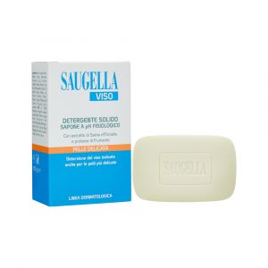 Saugella solid face cleanser physiological ph sensitive skin soap 100 g