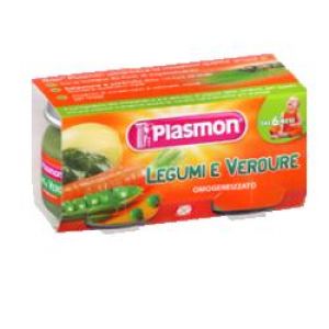 Homogenized Plasmon Vegetables and Legumes 2 Jars of 80 g