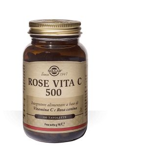 Solgar Rose Vita C 500 Vitamin C Supplement 100 Tablets
