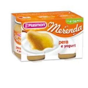 Plasmon Dessert Homogenized Yogurt Pear 2 Jars of 120 g