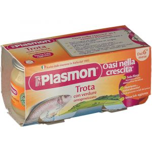 Homogenized Plasmon Of Trout Fish With Vegetables 2x80g