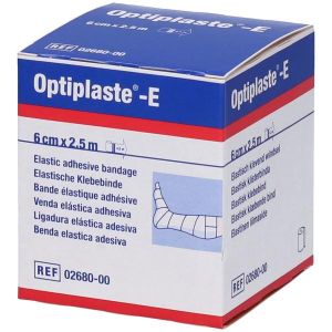 Benda Elastica Adesiva Optiplaste e Supporto Cotone/viscosa Bianco Altezza 6 Cm Lunghezza 250 Cm In Estensione 450 Cm