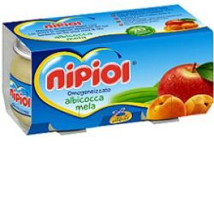 Homogenized Nipiol Apricot Apple 80g 2 Pieces