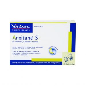 Virbac Anxitane S Antistress Supplement for Dogs and Cats 30 Tablets