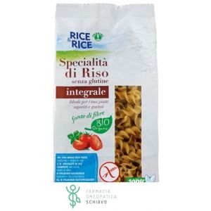 Rice&Rice Rice Specialties Organic Wholemeal Fusilli Pasta Gluten Free 250 g
