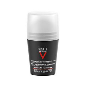 Vichy Homme Sensitive Skin Deodorant 48h Roll On 50ml