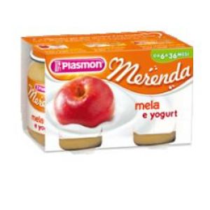 Plasmon Dessert Homogenized Yogurt Apple 2 Jars of 120 g
