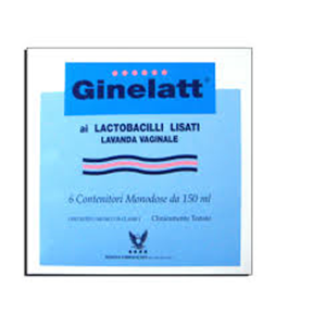 Ginelatt vaginal lavage 6 single-dose bottles 150ml