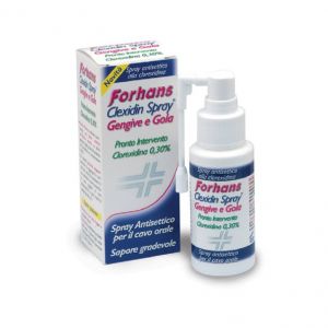 Spray mouthwash with chlorhexidine forhans clexidin 50ml