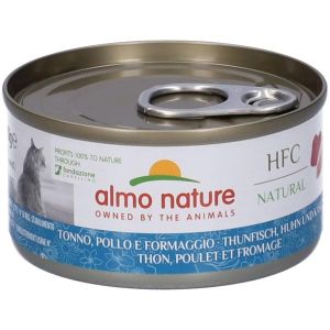 Almo Nature Hfc Cuisine Cibo Umido Tonno e Formaggio per Gatti Adulti Lattina 70g