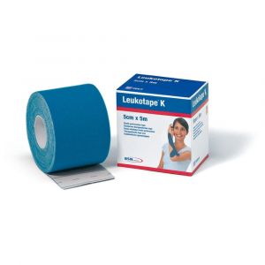 Leukotape K Inelastic Bandage In Reel For Kinesiological Taping Blue 5x500 Cm