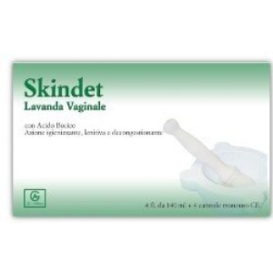 Skindet vaginal lavage 4 bottles 140 ml + 4 disposable cannulas in blister
