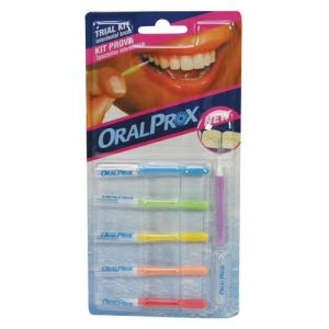 Oralprox interdental brush test kit 6 sizes