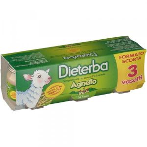 Dieterba Omogenizzato Agnello 3 Vasetti da 80g