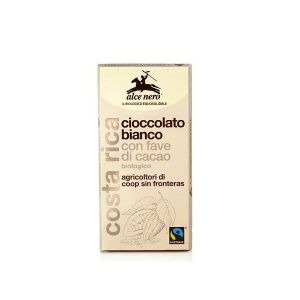 Alce Nero White Chocolate Bar with Organic Cocoa Beans 100 g