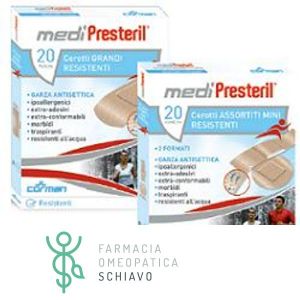 Medipresteril Assorted Resistant Plasters 4 Formats 20 Pieces