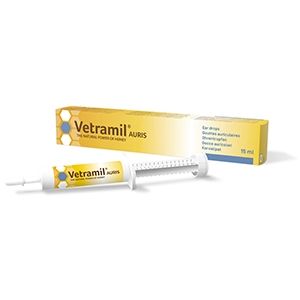 Vetramil Auris Ear Drops Syringe 15 ml Veterinary