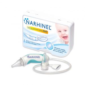 Narhinel Soft Nasal Aspirator for Babies and Children + 2 Soft Refills