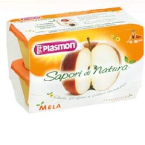 Plasmon Homogenized Fruit Flavors Of Nature With Apple 4x100 g +4m