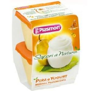 Plasmon The Children's Snack Flavors Of Nature Pear/yogurt 2x120g 6months+