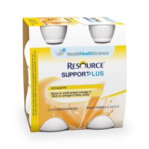 Nestle Resource Support Plus Peach Vanilla 4 Bottles 125ml