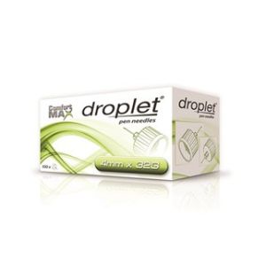 Comfort Max Droplet Insulin Pen Needle 32 Gauge 4mm 100pcs