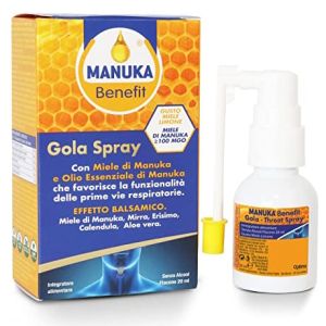 Optima Manuka Benefit Throat Spray Oral Cavity Wellness Supplement 20 ml