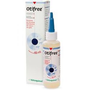 Vetoquinol Otifree Ear Cleaning Solution for Dogs and Cats 60 ml