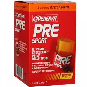 Enervit Pre Sport Orange Carbohydrate Supplement 5 Bags of 45g