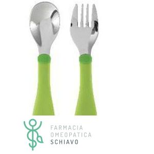 Stainless Steel Cutlery 18m+ Chicco Green