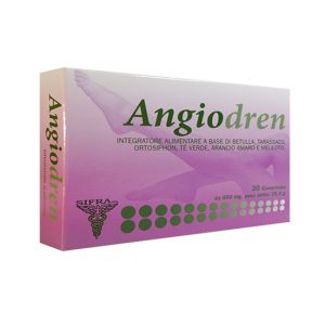Angiodren food supplement for venous and lymphatic insufficiency 30 tablets
