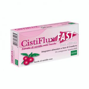 Cistiflux fast urinary tract supplement 14 chewable tablets