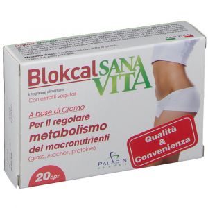 Sanavita blokcal fat metabolism supplement 20 tablets