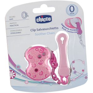 Chicco Clip Save Soother Chain Multicolor