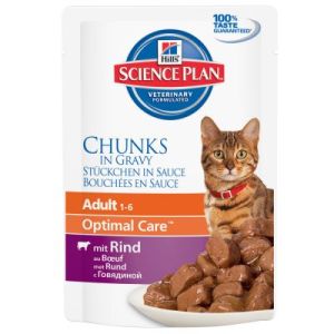 Hill's Science Plan Feline Adult With Beef 12 x 85g