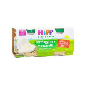 Hipp Organic Homogenized Cheese And Mozzarella 2x80g