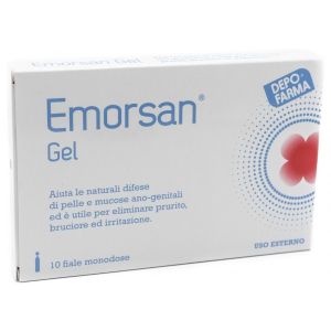Emorsan Moisturizing and Soothing Gel 10 vials of 2.2 ml
