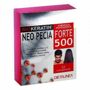Dietalinea Biokeratin Neo Pecia Forte 500 32 Compresse 4 Blister In Astuccio 48g