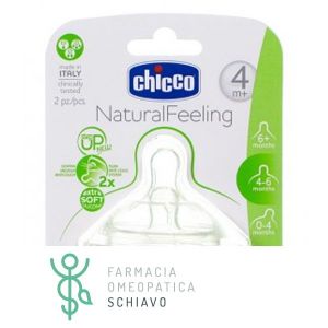 Chicco Natural Feeling Teat 4m+ Adjustable Flow 2 Pieces