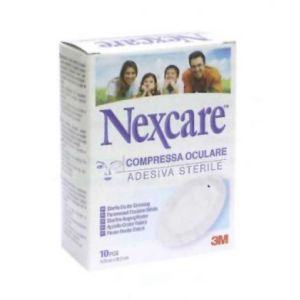 Nexcare Sterile Adhesive Ocular Compress 6.5x9.5 cm 10 Pieces