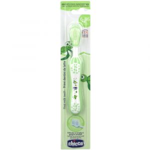 Chicco green first milk toothbrush 6-36 months