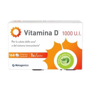 Metagenics Vitamina D 1000 U.i. Integratore Sistema Immunitario e Ossa 168 Compresse