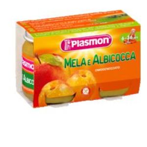 Plasmon Homogenized Fruit With Apple And Apricot 2x104 g +6m