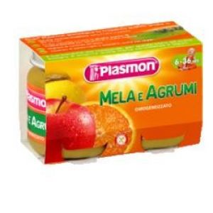 Plasmon Homogenized Fruit With Apple And Citrus 2x104 g +6m